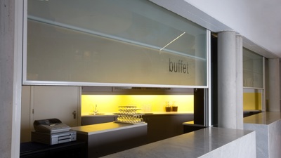 Totalglas elektrisch bediend