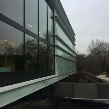 Werk in Uitvoering-Nieuwbouw-Zwembad-Gevelbekleding